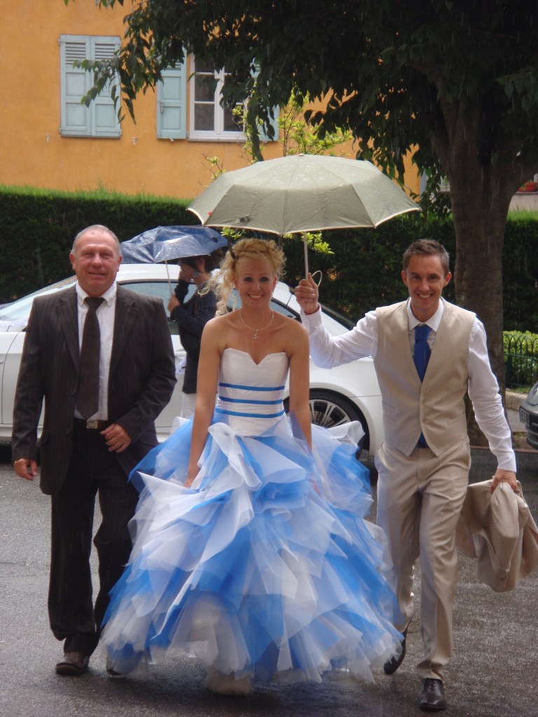 Mariage pluvieux...mariage heureux!