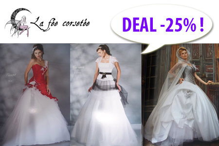 - 25% sur les robes "prêt à porter" Made in France !