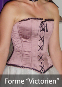 Corset style victorien